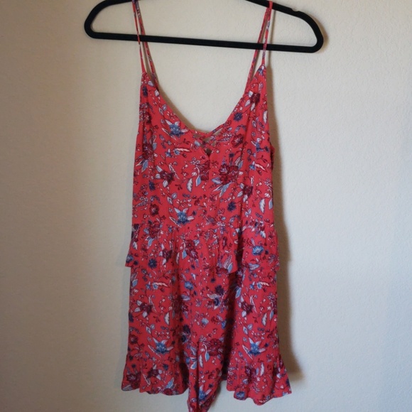 American Eagle Outfitters Pants - AE Peplum Floral Romper